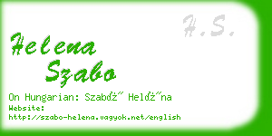 helena szabo business card