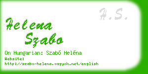 helena szabo business card